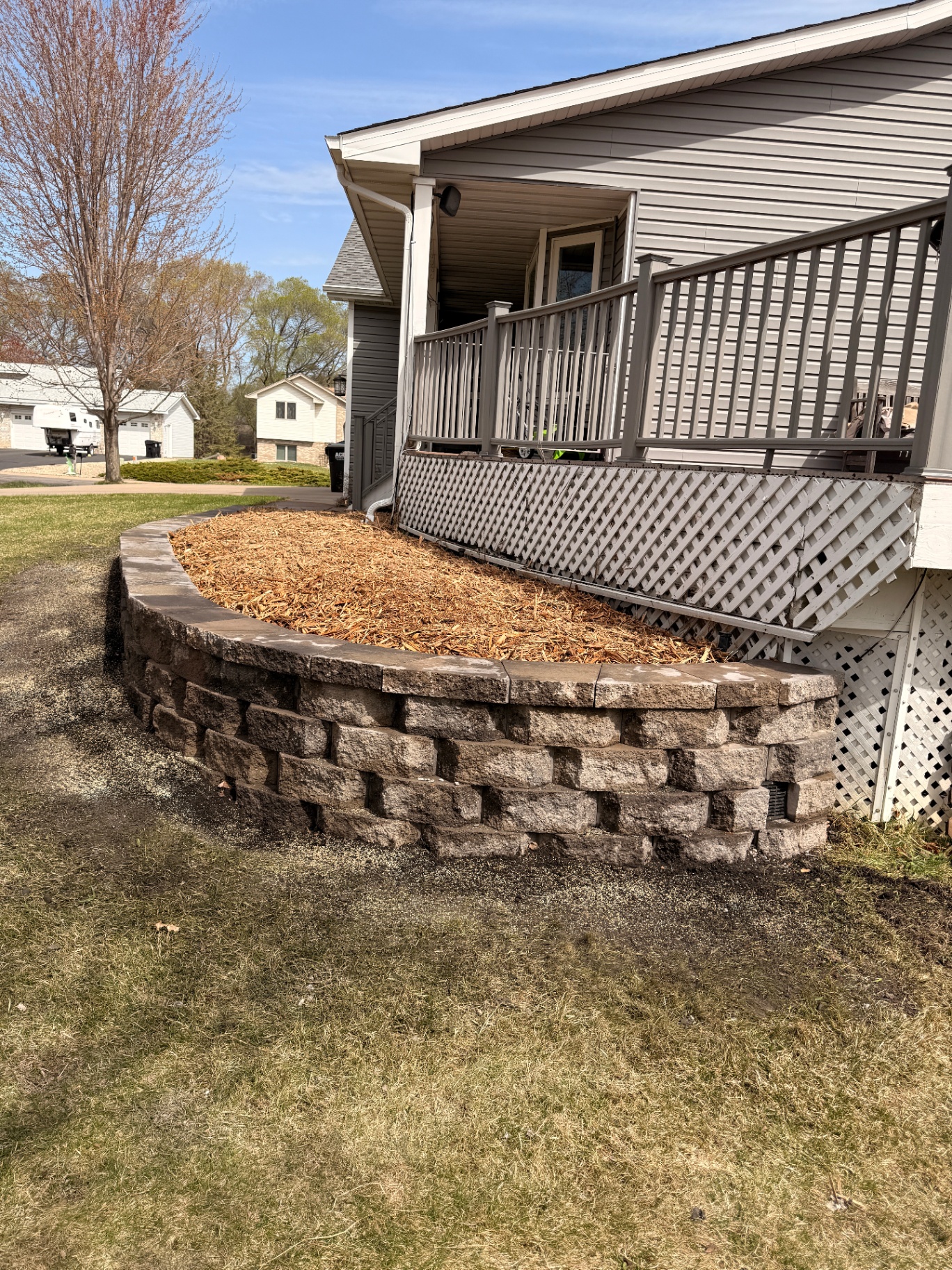 Hardscapes project in Ramsey, MN
