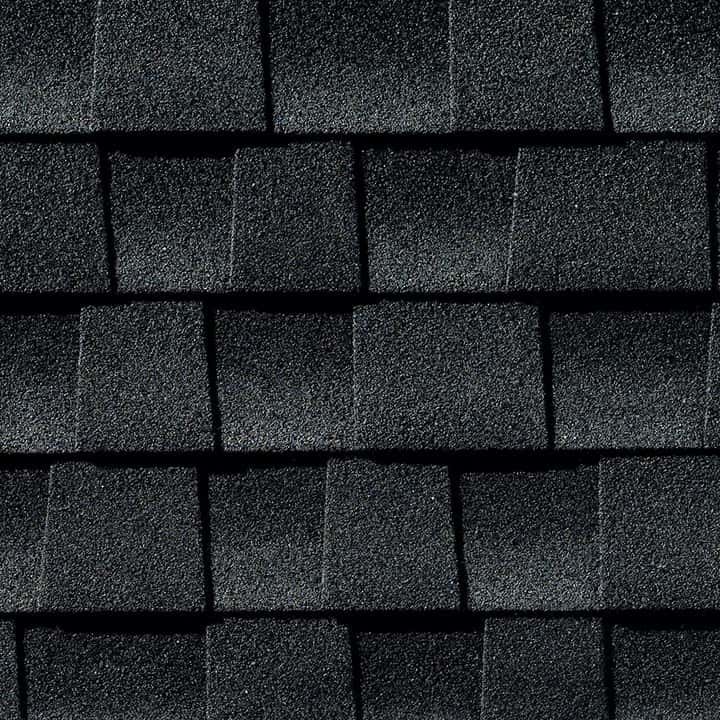 Charcoal shingle swatch — GAF Timberline HDZ