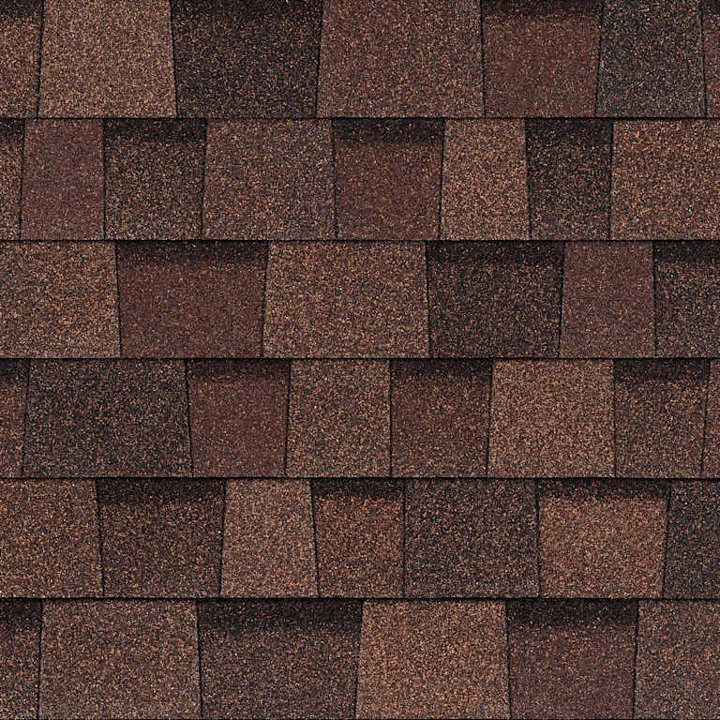 Brownwood shingle swatch — Owens Corning Duration
