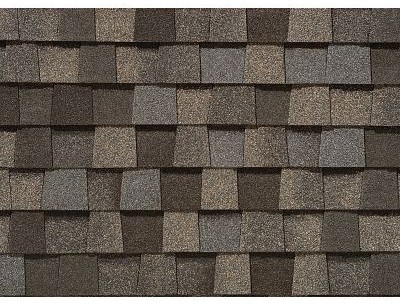 Weathered Wood shingle swatch — CertainTeed Landmark Pro