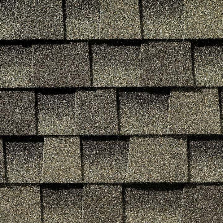 Weathered Wood shingle swatch — GAF Timberline HDZ