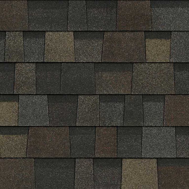 Black Sable shingle swatch — Owens Corning Duration Designer