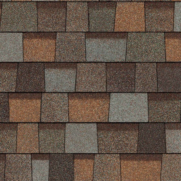 Aged Copper shingle swatch — Owens Corning Duration Designer
