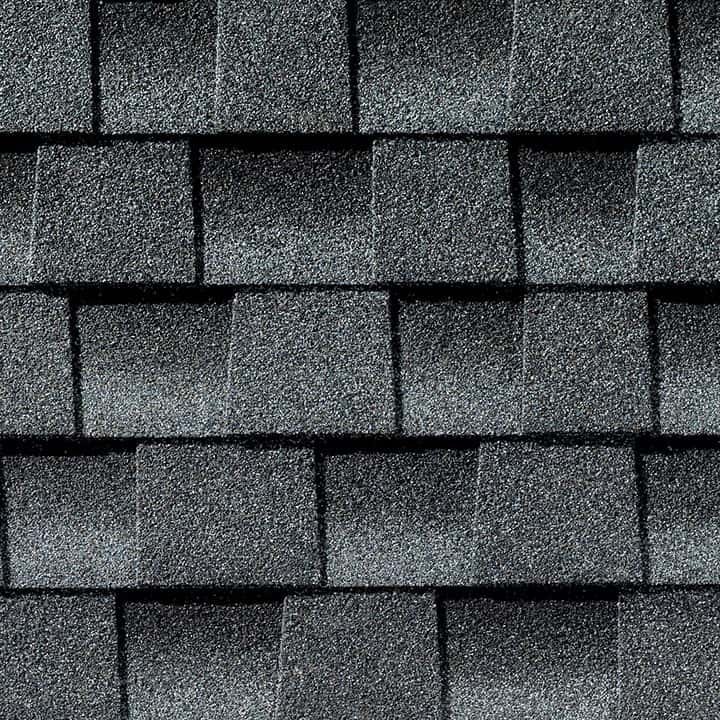 Pewter Gray shingle swatch — GAF Timberline HDZ