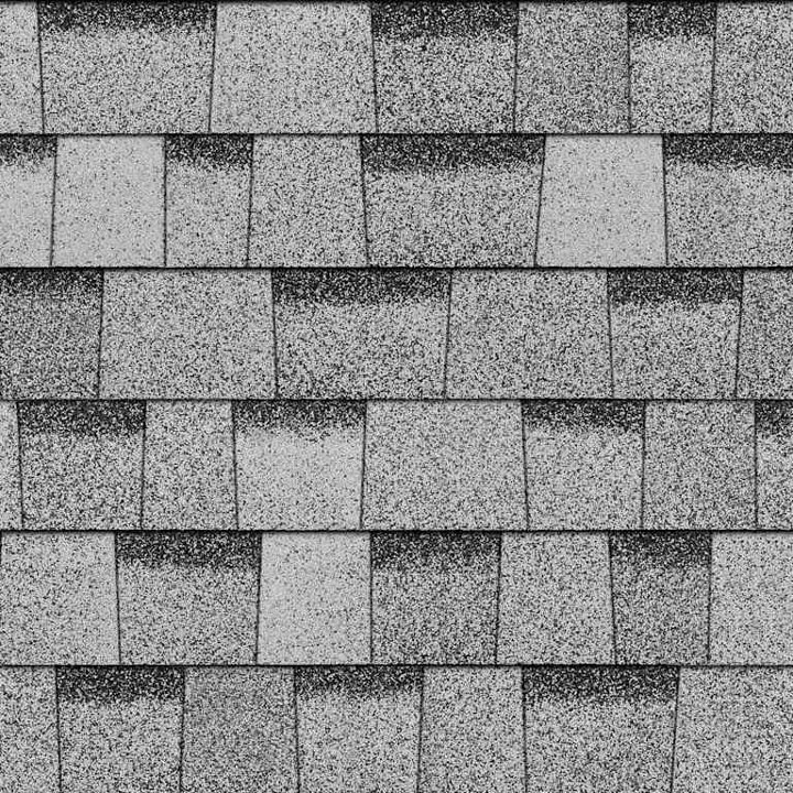 Sierra Gray shingle swatch — Owens Corning Duration