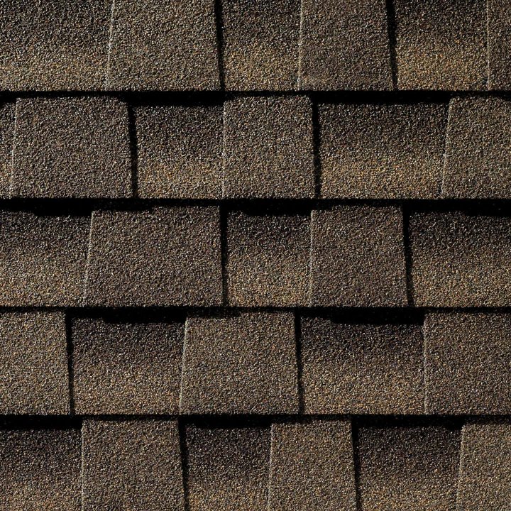 Barkwood shingle swatch — GAF Timberline HDZ